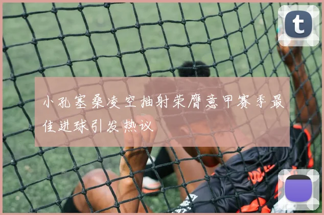 小孔塞桑凌空抽射荣膺意甲赛季最佳进球引发热议